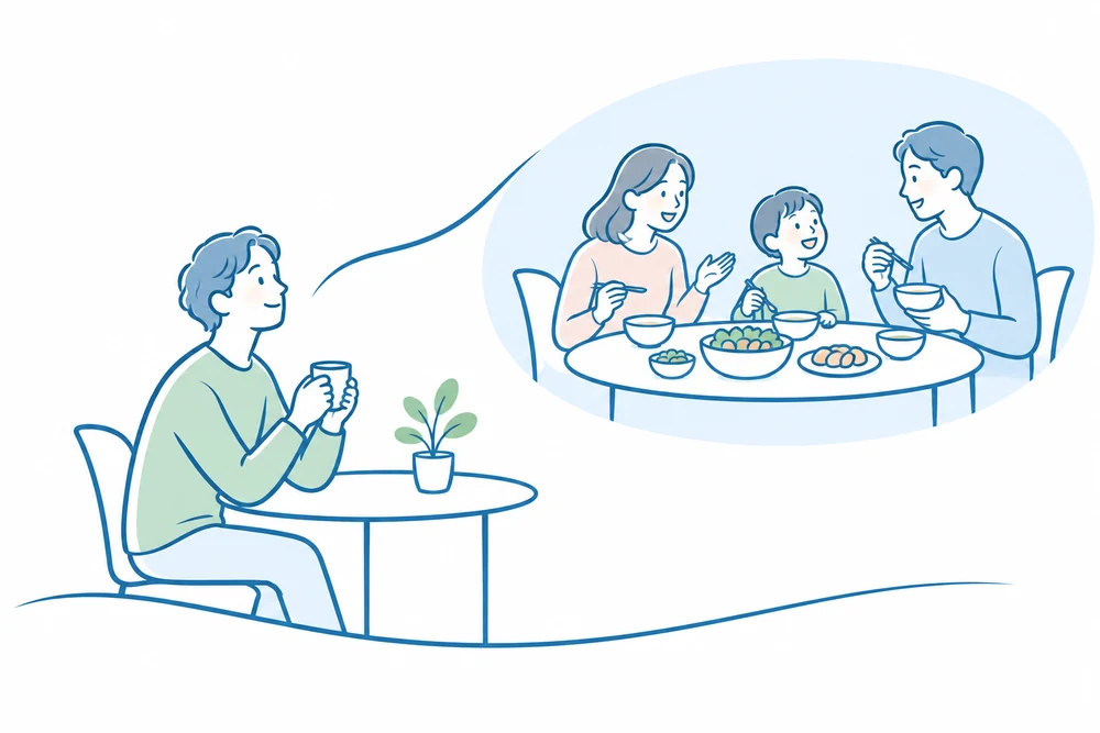 一人の時間から、家族で囲む食卓を思い描く人